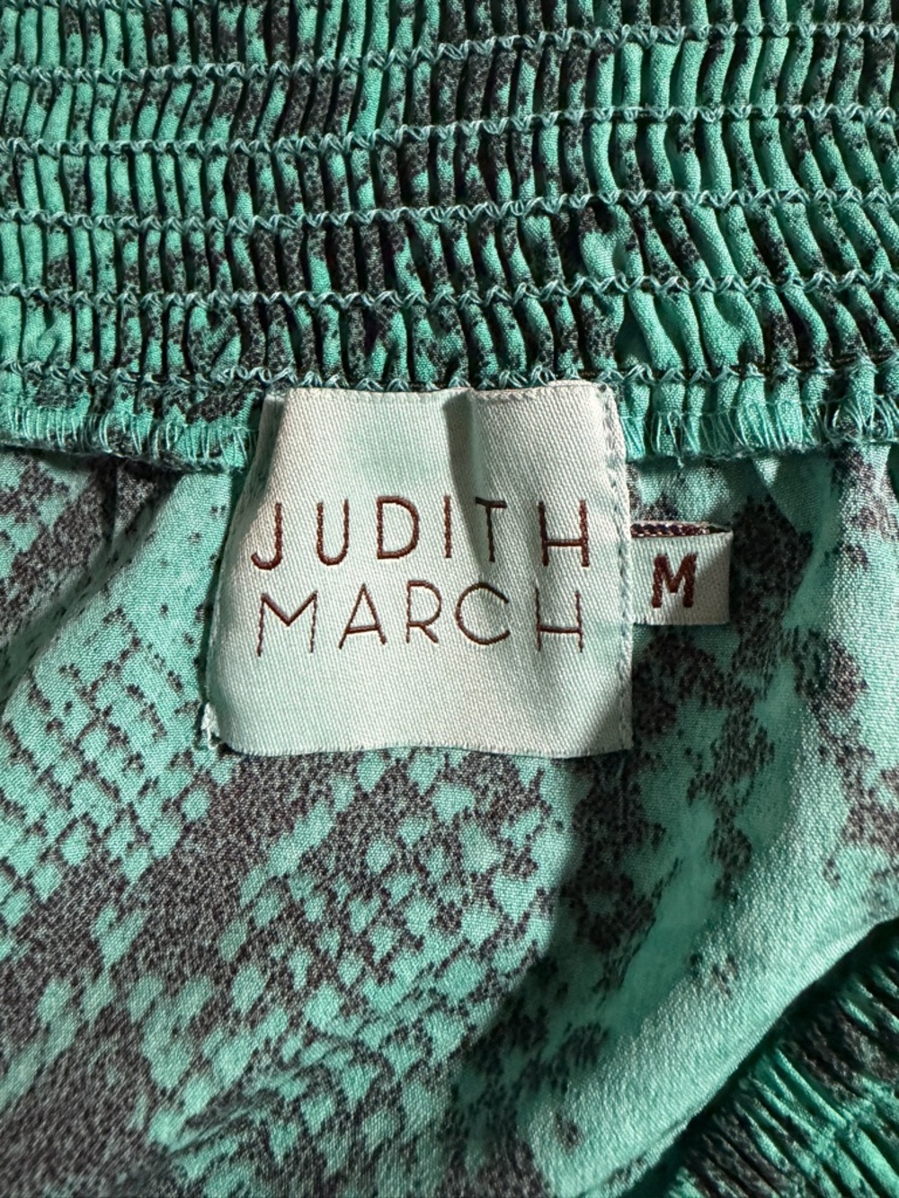 Judith March Green Off-Shoulder Embroidered Tunic - Picture 9 of 11